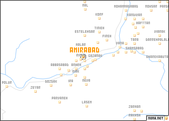 map of Amīrābād
