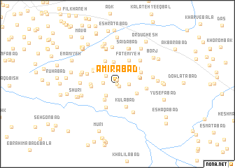 map of Amīrābād