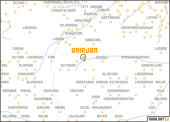 map of Amīrjān