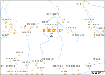 map of Amīr Kolā