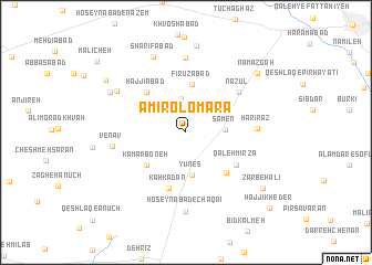 map of Amīr ol Omarāʼ