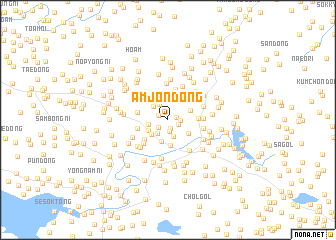 map of Amjŏn-dong