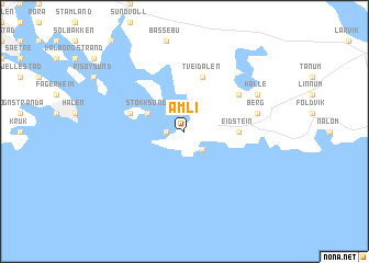 map of Åmli