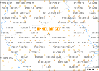 map of Ammeldingen