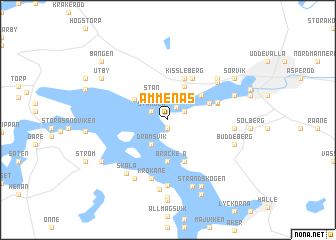 map of Ammenäs