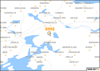 map of Åmme