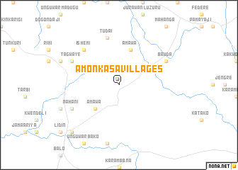 map of Amon Kasa Villages