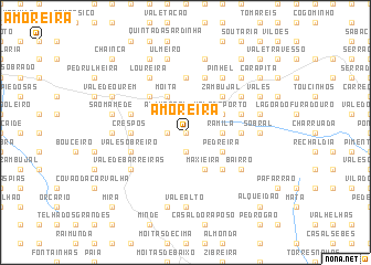 map of Amoreira