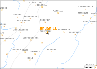 map of Amos Mill