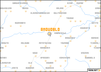 map of Amou Oblo