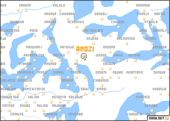 map of Amozi
