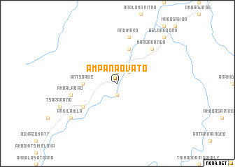 map of Ampanaovato