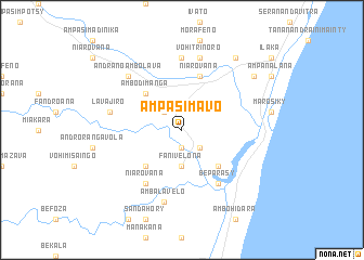 map of Ampasimavo