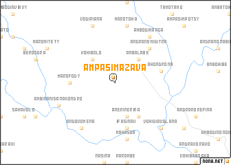 map of Ampasimazava