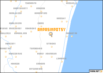 map of Ampasimpotsy