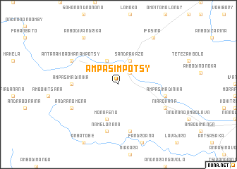 map of Ampasimpotsy