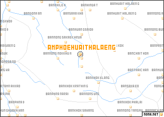 map of Amphoe Huai Thalaeng