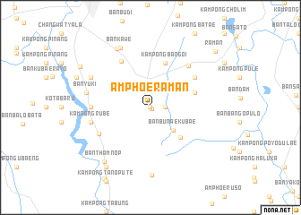 map of Amphoe Raman