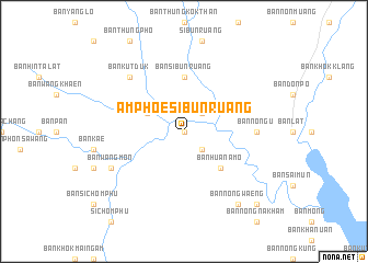 map of Amphoe Si Bun Ruang