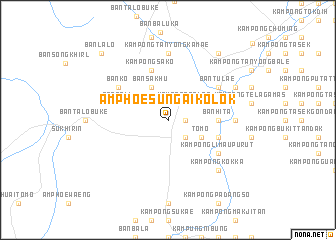 map of Amphoe Sungai Kolok