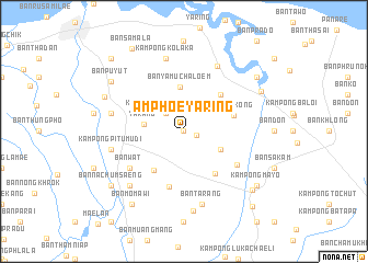 map of Amphoe Yaring