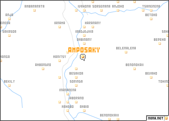 map of Amposaky