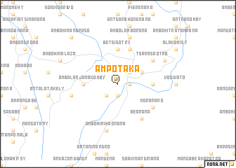 map of Ampotaka