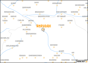 map of Amrūdak