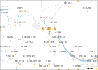 map of Amukpe