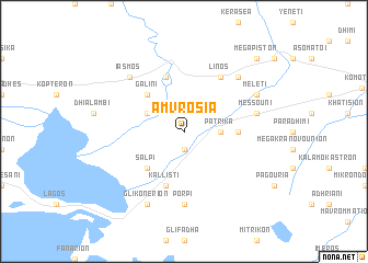 map of Amvrosía