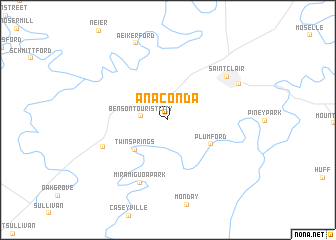 map of Anaconda