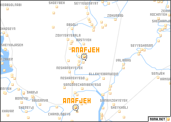 map of ‘Anāfjeh