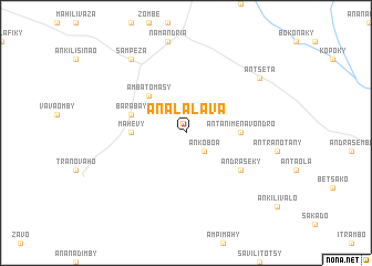 map of Analalava