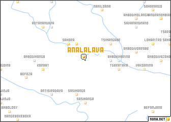 map of Analalava