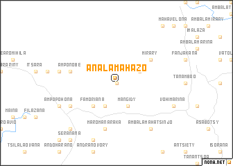 map of Analamahazo
