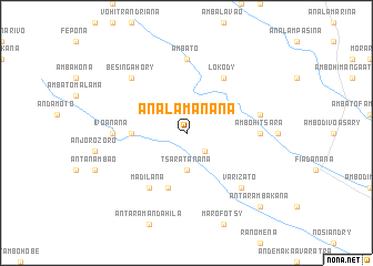 map of Analamanana