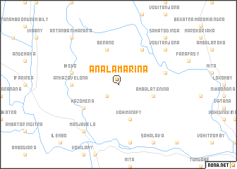 map of Analamarina