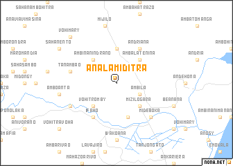 map of Analamiditra