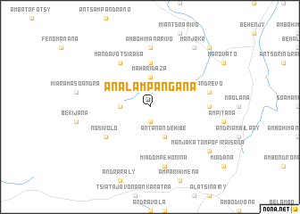 map of Analampangana