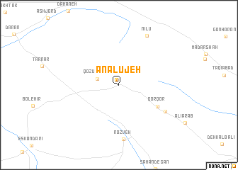 map of Anālūjeh