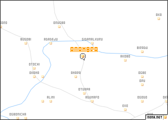 map of Anambra