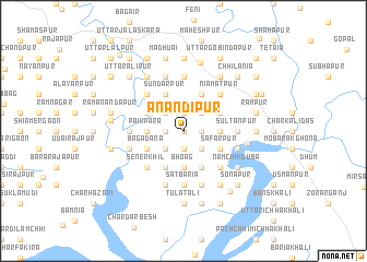 map of Anandīpur