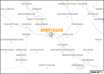 map of Ananʼyevka