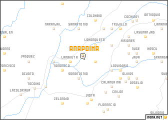 map of Anapoima