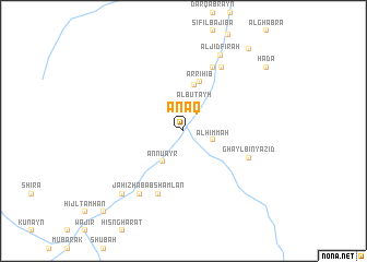 map of ‘Anāq