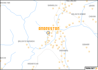 map of Anārestān