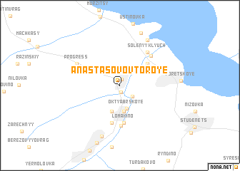 map of Anastasovo Vtoroye