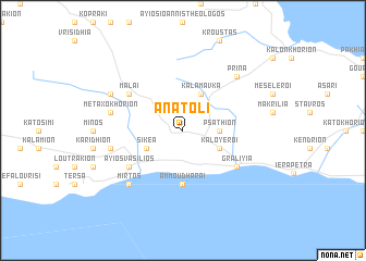 map of Anatolí