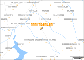 map of Anaya de Alba