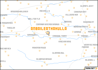 map of An Baile Átha hÚlla